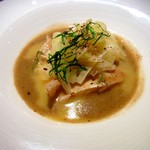 ル・ジャルダン・デ・サヴール - 平目のフェンネル風味スープ仕立て