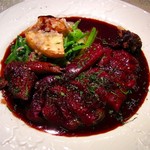 ル・ジャルダン・デ・サヴール - 雷鳥・赤ワインソース