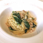 リストランテ インクローチ - 海老のラグーと小松菜のオイルソース