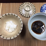 美加登家 - 茄子を先に食べて、ご飯をうるかと食べてくださいと言われました。