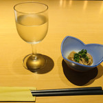 Ryoutei Hamaya - ワイングラスで日本酒♪