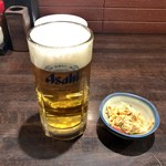 Yakitori Tasuke - 生ビール＆お通し