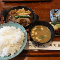 ももんじや - 猪小鍋定食Ａ　\1,350
