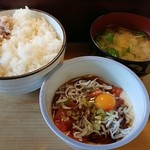 定食屋スシコウ - まぐろ＆しらす山かけ