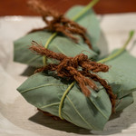 飛騨季節料理 肴 - 2019.6 山菜朴葉にぎりめし