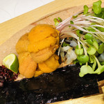 御料理 うえの - ウニと言ったら浜中のウニ！昔、北海道で食べた釧路のウニと同じ味♡おいしい！(о´∀`о)
