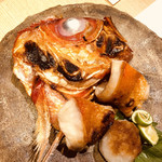 御料理 うえの - 金目鯛の兜焼き(๑>◡<๑)ガオー！(©︎風太くんさん）