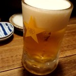 居酒屋　ちょーちょ - 生ビール(黒ラベル)490円