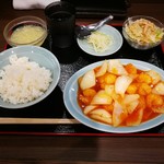 順香 - B定食　甘くないエビチリ　850円