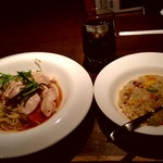 上海華龍 - 【2019.6.6(木)】本日の日替わり①(特製冷麺＋五目チャーハン)780円