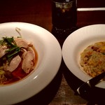 上海華龍 - 【2019.6.6(木)】本日の日替わり①(特製冷麺＋五目チャーハン)780円