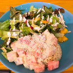 HAMAMORI - ランチメニュー ポキセット¥1080 玄米を選びました