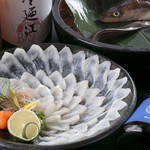 大名 つつじ庵 - 活き締め穴子薄つくり