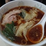 ラーメン車屋 - ワンタン麺 750円