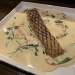 MILLE FIORI - サーモンの瞬間グリル ペルノーのクリームソース（￥1700）