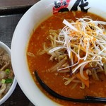 麺屋八代 - 暴れん坊らーめん[ニ代](800円)　塩豚丼[小](290円)計1090円