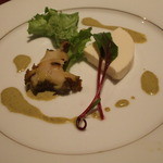 ル・ヨシマサ - クリスマスディナー“アミューズ　あわびと白子のデュエット”