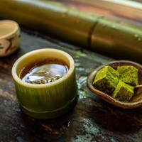 ひろ文 - 薬味・出汁(素麺IN)・葛餅