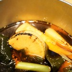 つきじ 文化人 - 竹の子にワカメ