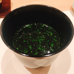 鮨 みずかみ  - 昆布出汁と海苔のお椀