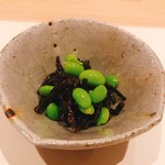 鮨 みずかみ  - 国産ひじきと枝豆の和え物