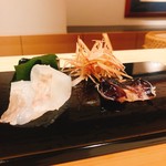 鮨 みずかみ  - マコガレイとトリ貝