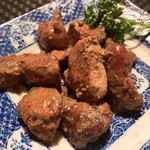 Shikino Izakaya Kuyouan - 信玄鶏肉フォアグラバター焼き アップ