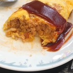 お食事処 かみや - チキンライス断面③