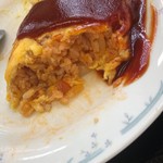 お食事処 かみや - チキンライス断面④