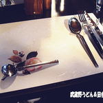 洋食 川里庵 - 2011年12月　テーブルセッティング