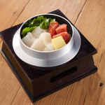 Squid mentaiko butter Kamameshi (rice cooked in a pot)