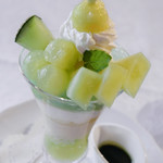 資生堂パーラー - 静岡県袋井地区産 クラウンメロンのパフェ