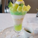 資生堂パーラー - 静岡県袋井地区産 クラウンメロンのパフェ