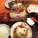 根津とうふ屋 須田 - 掬い豆腐と和牛朴葉焼き