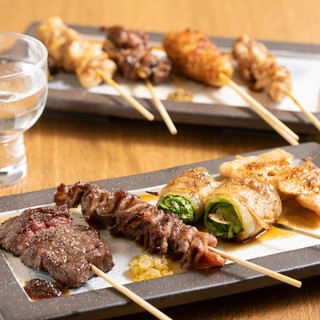 コスパ良し◎市場から仕入れた新鮮な海鮮や、和牛などの串焼