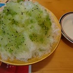 コメダ珈琲店 - キウイかき氷