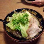 Hakata Tenjin - やさい天神ラーメン(煮玉子ﾄｯﾋﾟﾝｸﾞ)