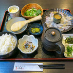 食処はる 澤の家 - 「鯛茶漬定食」（1,080円）。めちゃキレイ。とても豪華！