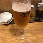 Gyouza Hohei Ginza Ten - アサヒスーパードライ生ビール(グラス)