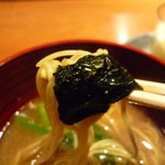 焼鳥 市松 - ☆海苔も一緒にずるずるぅー☆