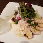 食楽 栞 - 鶏胸肉と洋ワサビの野菜サラダ