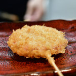 大阪串かつ　半妻 - 明宝ハムカツ@150円