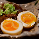 大阪串かつ　半妻 - 牛すじどて煮@600円