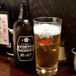 大阪串かつ　半妻 - ホッピーセット 白@390円