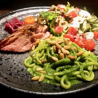 ビストロ ハマイフ - 「パーフェクトランチプレート」　この日はこの店のシグネチャーの一つ鴨肉とスパイスの薫り高いジェノベーゼパスタのコンビネーション