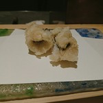 にい留 - 伊勢湾の鱧　梅肉ソースで