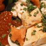 うなぎ屋酒坊・画荘 越後屋 - 23年12月　盛合せ一部　筋子とアンキモ