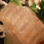 うなぎ屋酒坊・画荘 越後屋 - 23年12月　盛合せの天然鮃の昆布〆　えんがわ　御宿