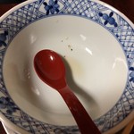 さんくるげ - 生醤油らぁ麺のスープも飲み干しました(笑)
