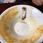 さんくるげ - たんたん麺のスープも飲み干しました(笑)